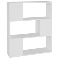 Libreria/Divisorio Bianco 80x24x94 cm in Legno Multistrato