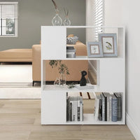 Libreria/Divisorio Bianco 80x24x94 cm in Legno Multistrato