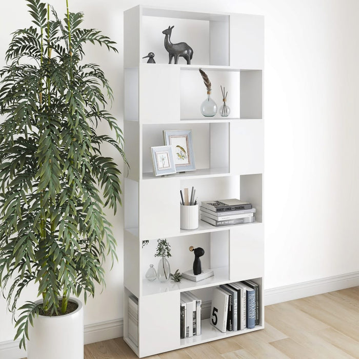 Libreria/Divisorio Bianco 80x24x186 cm in Truciolato cod mxl 6399