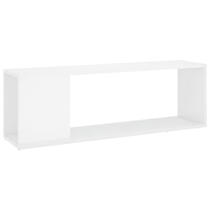 Mobile TV-Credenza TV-Console TV Bianco Lucido 100x24x32 cm in Truciolato