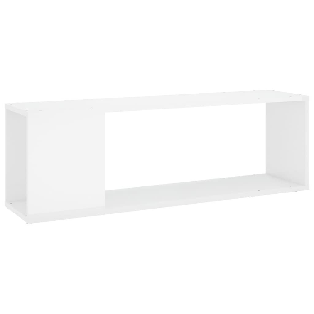 Mobile TV Bianco Lucido 100x24x32 cm in Truciolato 809167