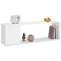 Mobile TV-Credenza TV-Console TV Bianco Lucido 100x24x32 cm in Truciolato