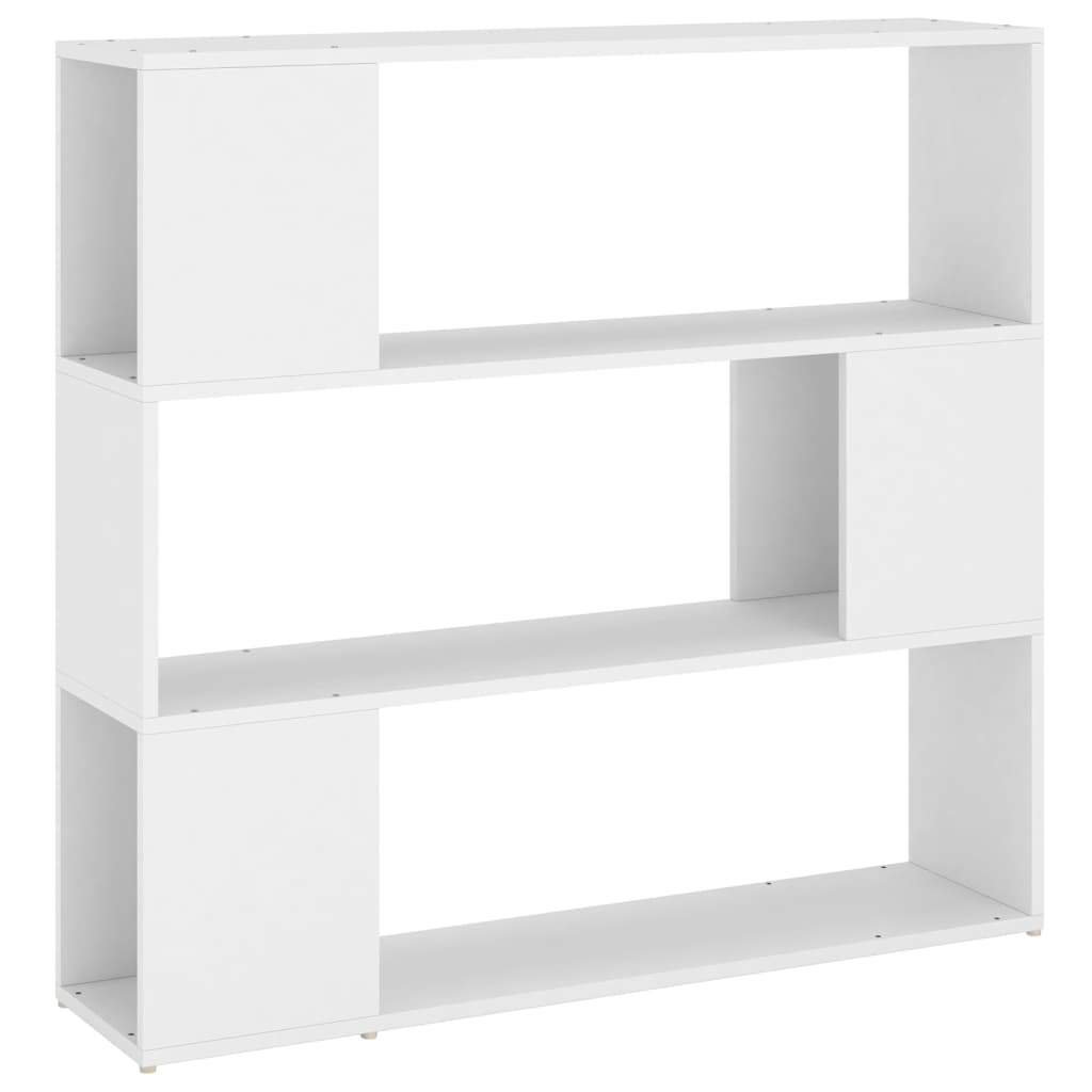 Libreria Divisorio-Scaffale per Libri-Mobile di Stoccaggio Bianco 100x24x94 cm