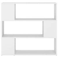Libreria Divisorio-Scaffale per Libri-Mobile di Stoccaggio Bianco 100x24x94 cm