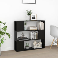 Libreria/Divisorio Nera 100x24x94 cm cod mxl 77855
