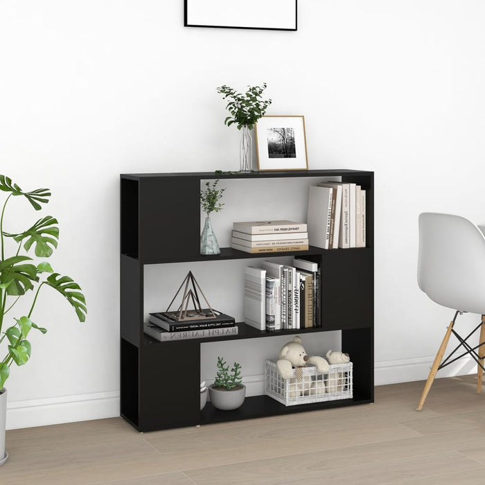 Libreria/Divisorio Nera 100x24x94 cm cod mxl 77855