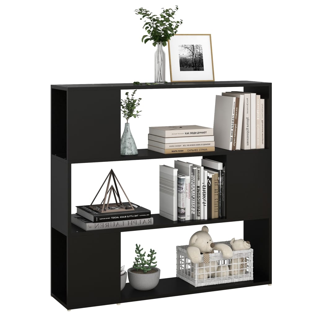 Libreria/Divisorio Nera 100x24x94 cm cod mxl 77855