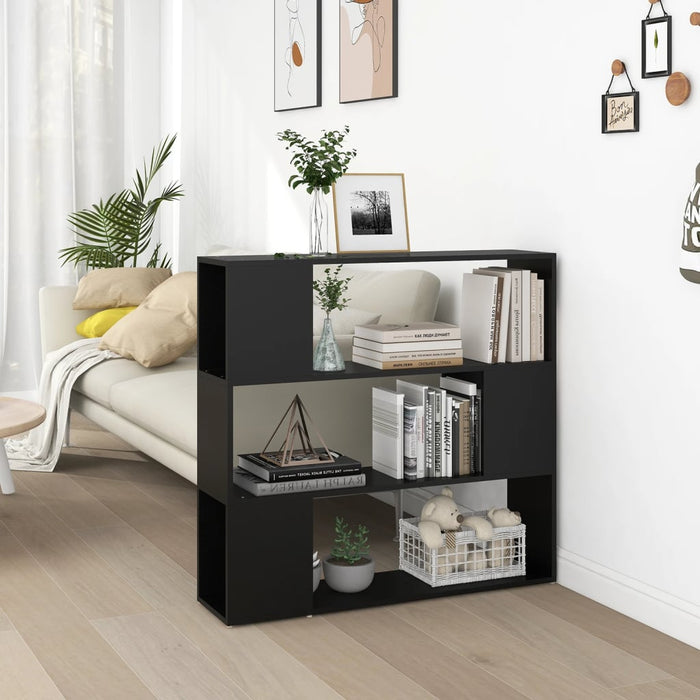 Libreria/Divisorio Nera 100x24x94 cm cod mxl 77855