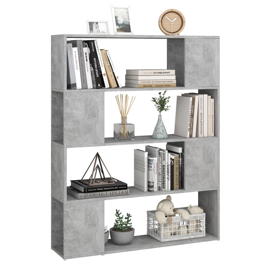 Libreria/Divisorio Grigio Cemento 100x24x124 cm 809192