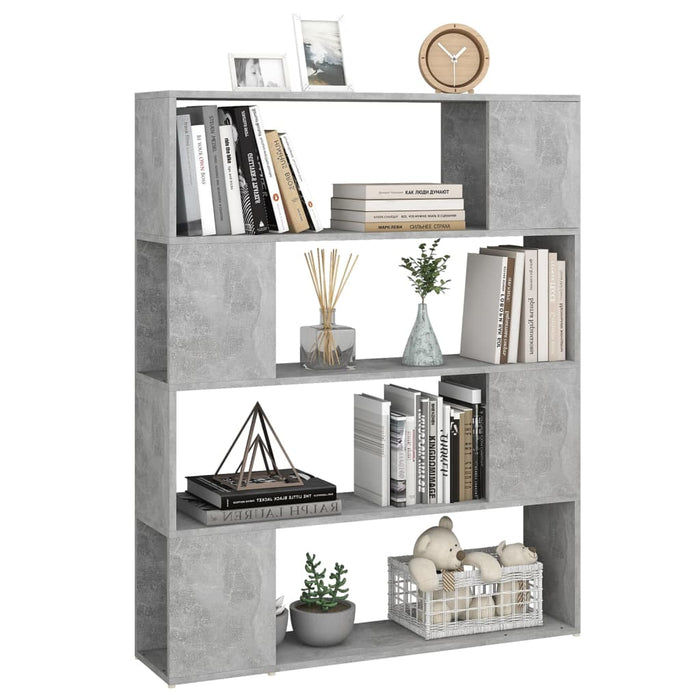 Libreria/Divisorio Grigio Cemento 100x24x124 cm 809192