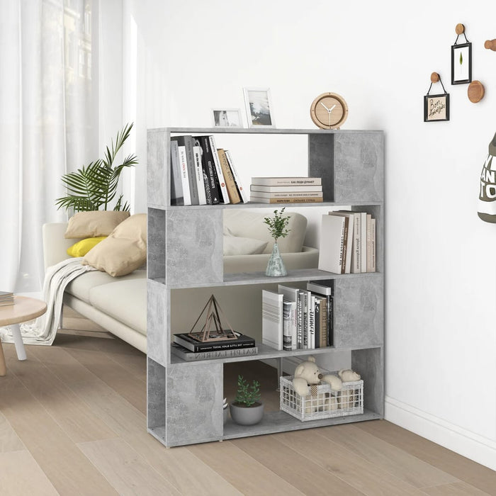 Libreria/Divisorio Grigio Cemento 100x24x124 cm 809192