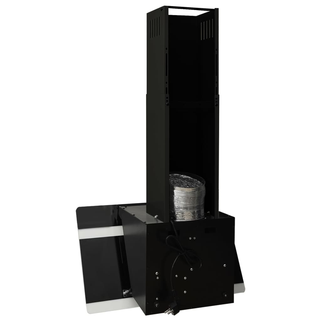 Cappa parete 60 cm acciaio e vetro temperato nero 02_0005884