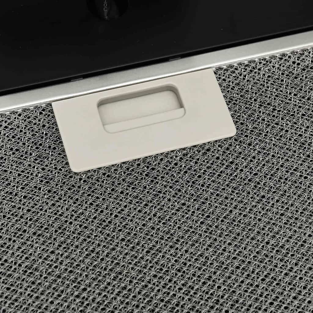 Cappa a Parete 60 cm in Acciaio e Vetro Temperato Nero cod mxl 67456