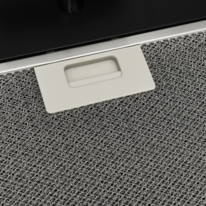 Cappa parete 60 cm acciaio e vetro temperato nero 02_0005884