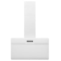 Cappa a Parete 60 cm in Acciaio e Vetro Temperato Bianco 51668