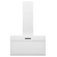 Cappa parete 60 cm acciaio e vetro temperato bianco 02_0005874