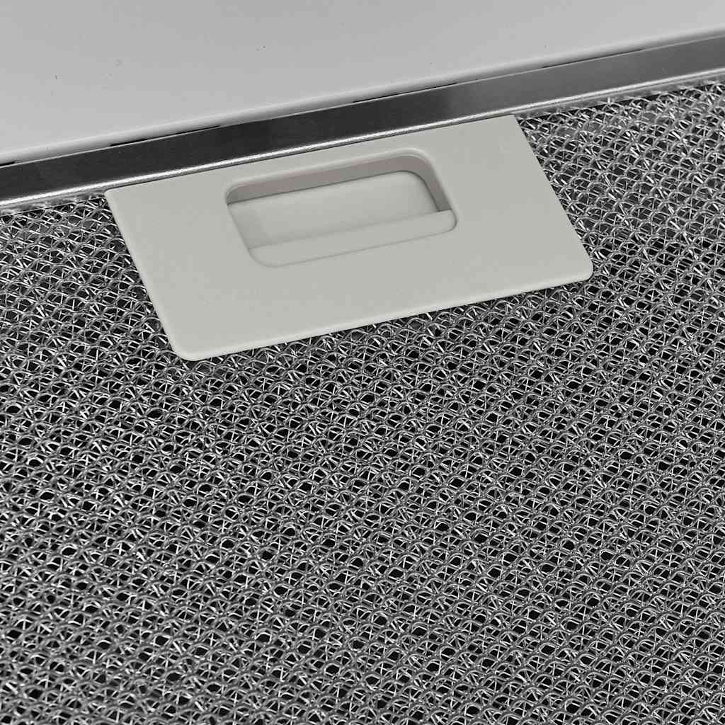 Cappa a Parete 60 cm in Acciaio e Vetro Temperato Bianco 51668