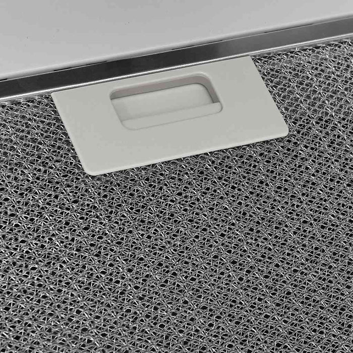 Cappa a Parete 60 cm in Acciaio e Vetro Temperato Bianco 51668