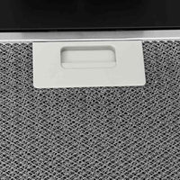 Cappa a Parete 90 cm in Acciaio e Vetro Temperato Nero 51669