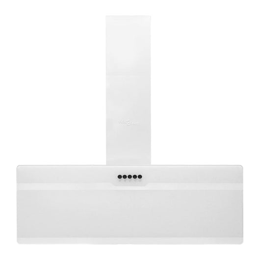 Cappa parete 90 cm acciaio e vetro temperato bianco 02_0005856