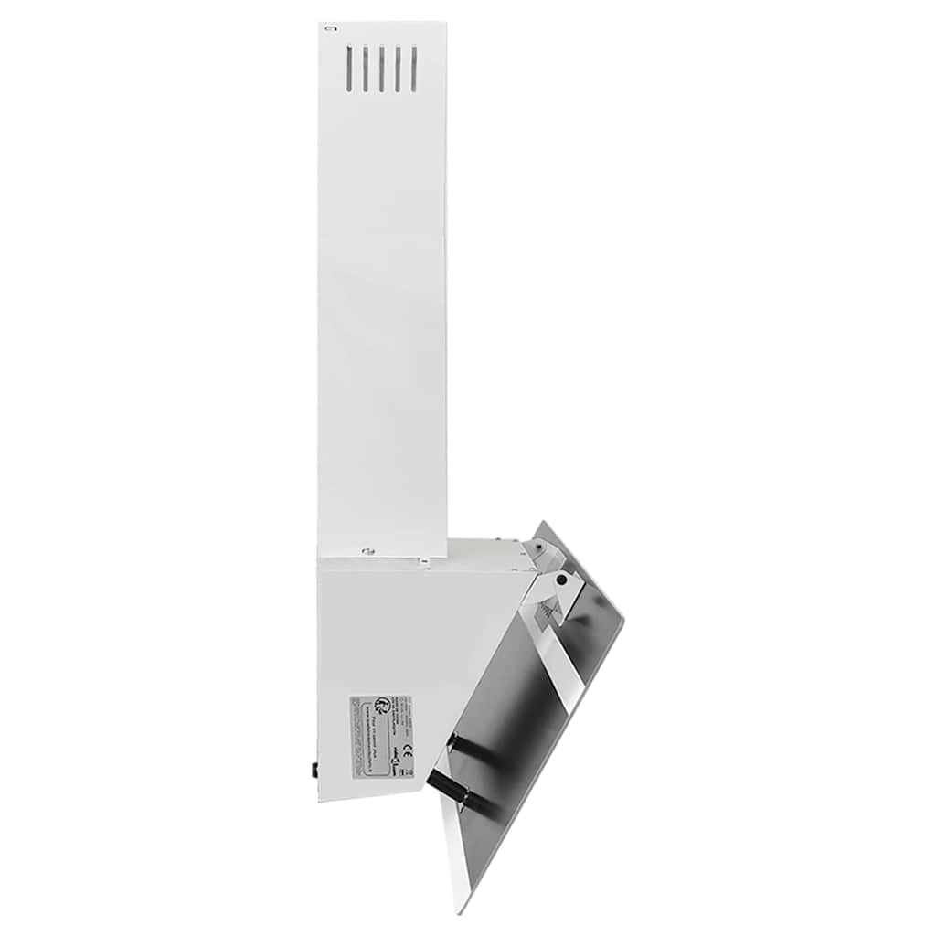 Cappa a Parete 90 cm in Acciaio e Vetro Temperato Bianco cod mxl 12949