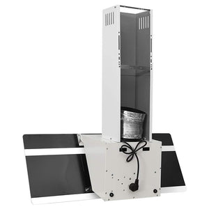 Cappa a Parete 90 cm in Acciaio e Vetro Temperato Bianco cod mxl 12949