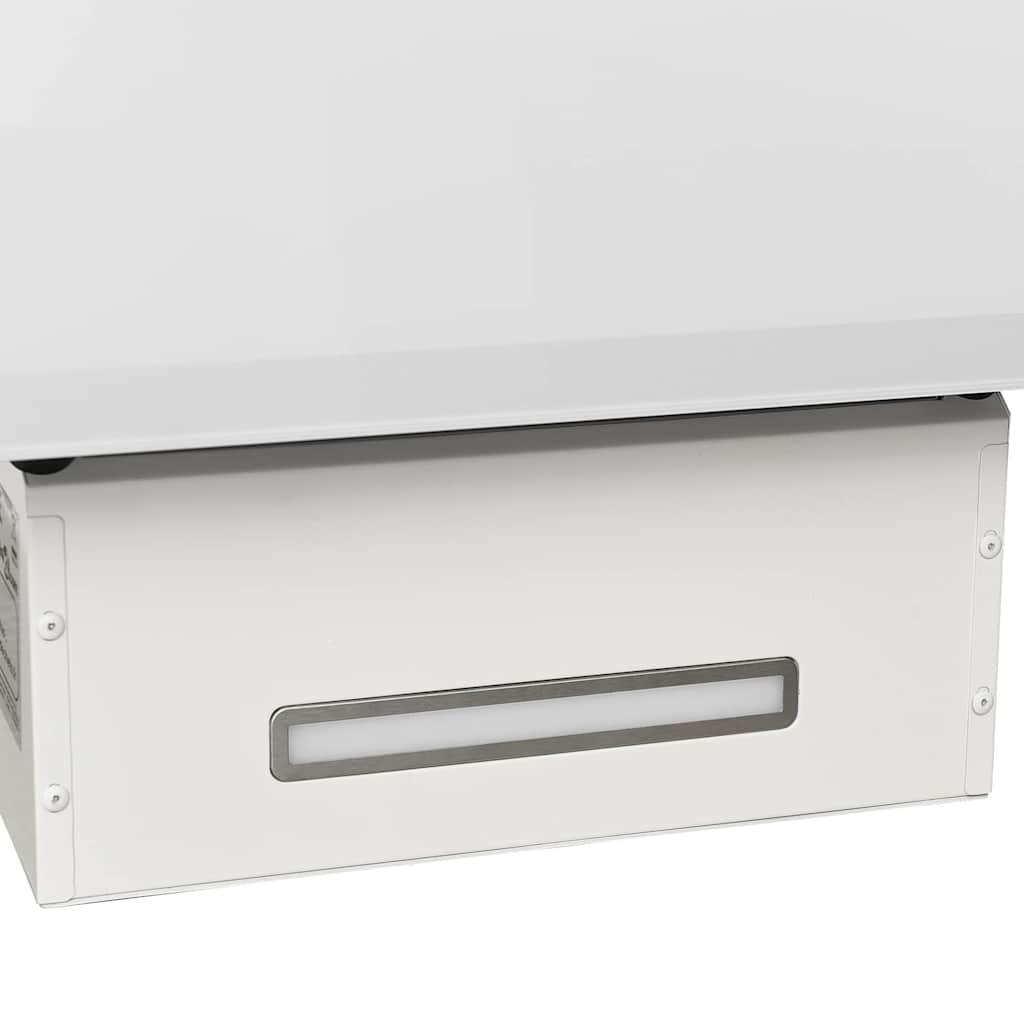 Cappa a Parete 90 cm in Acciaio e Vetro Temperato Bianco cod mxl 12949