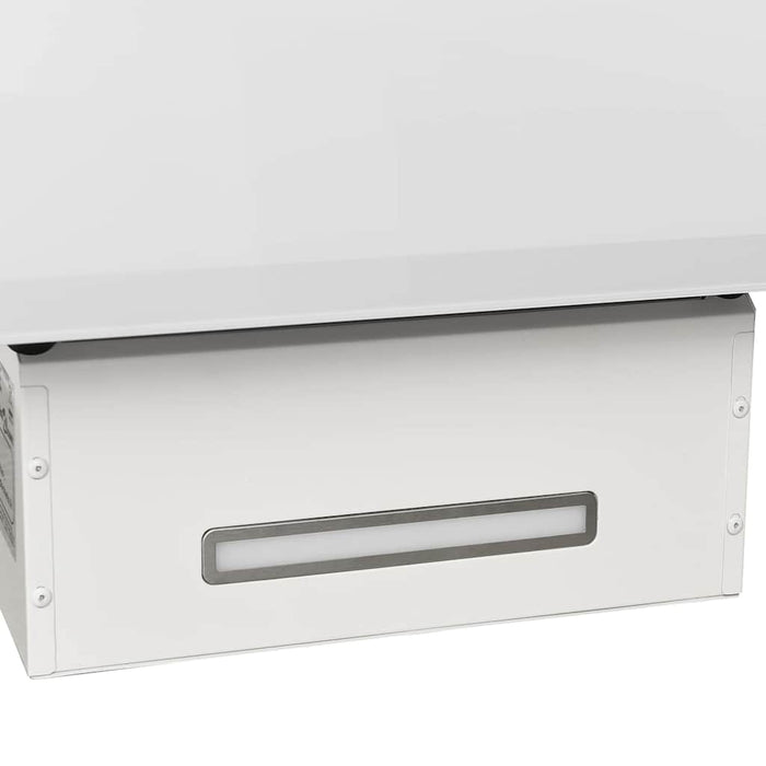 Cappa a Parete 90 cm in Acciaio e Vetro Temperato Bianco cod mxl 12949