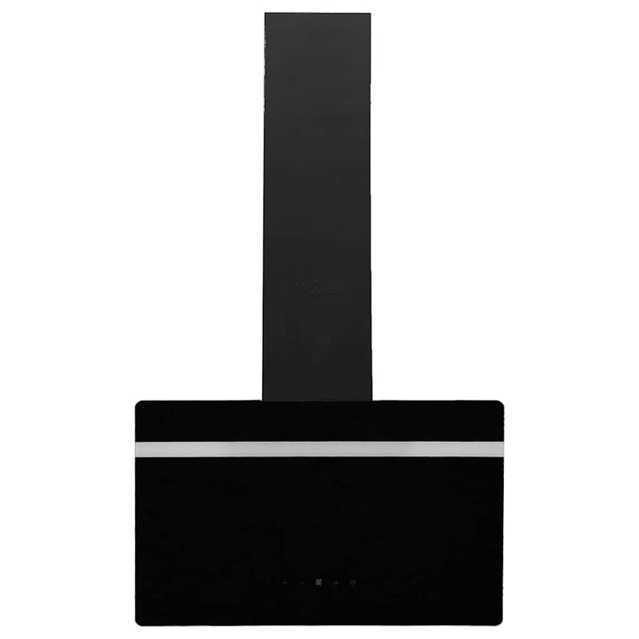 Cappa a Parete 60 cm in Acciaio e Vetro Temperato Nero cod mxl 54193