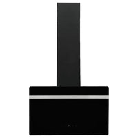 Cappa a Parete 60 cm in Acciaio e Vetro Temperato Nero 51671