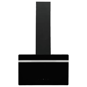 Cappa a Parete 60 cm in Acciaio e Vetro Temperato Nero 51671