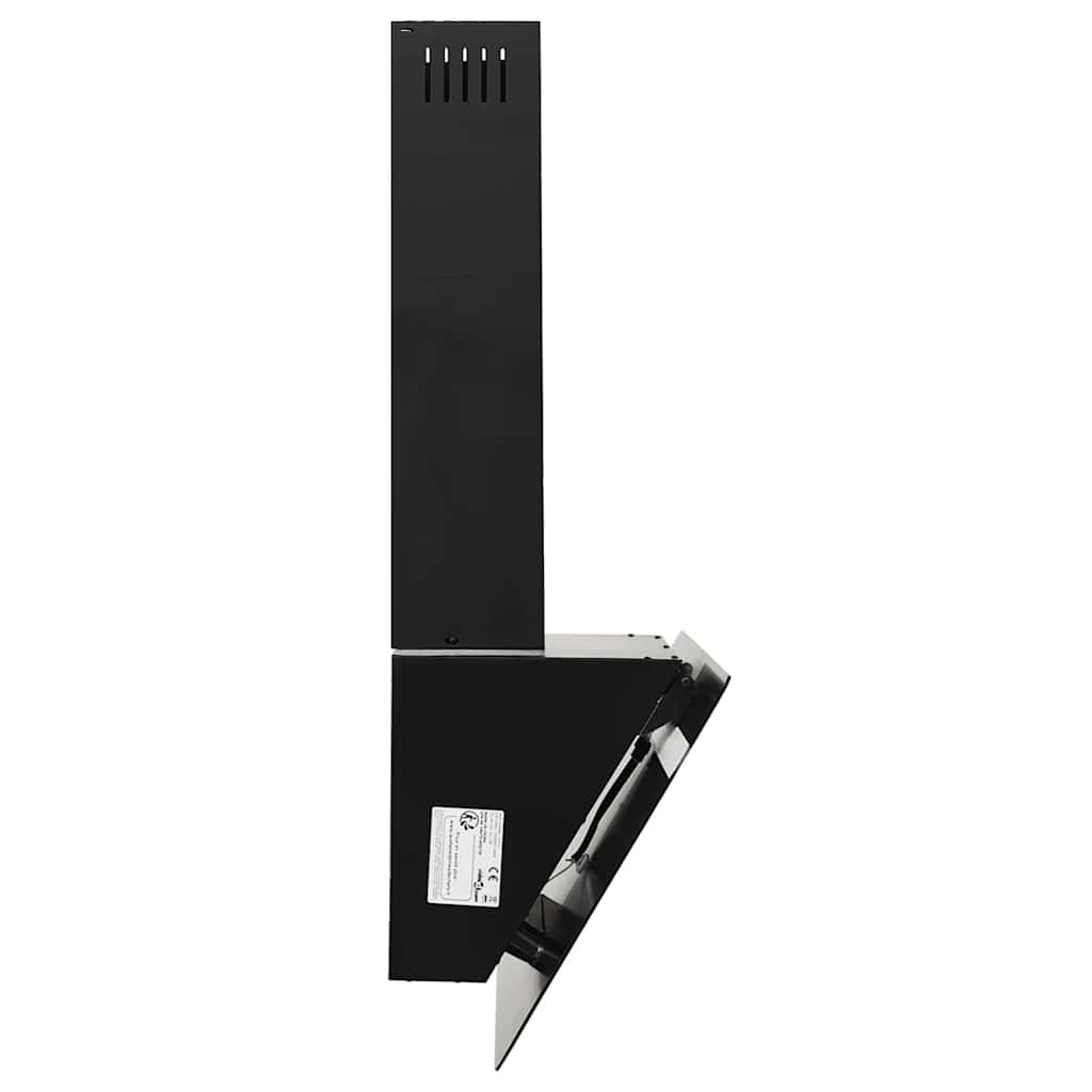 Cappa a Parete 60 cm in Acciaio e Vetro Temperato Nero cod mxl 54193