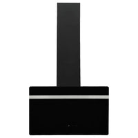 Cappa a parete Elegant 60 cm acciaio e vetro temperato nero 02_0005889