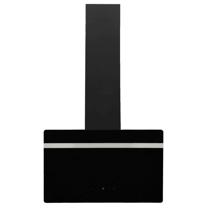 Cappa a parete Elegant 60 cm acciaio e vetro temperato nero 02_0005889