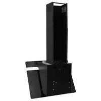 Cappa a Parete 60 cm in Acciaio e Vetro Temperato Nero 51671