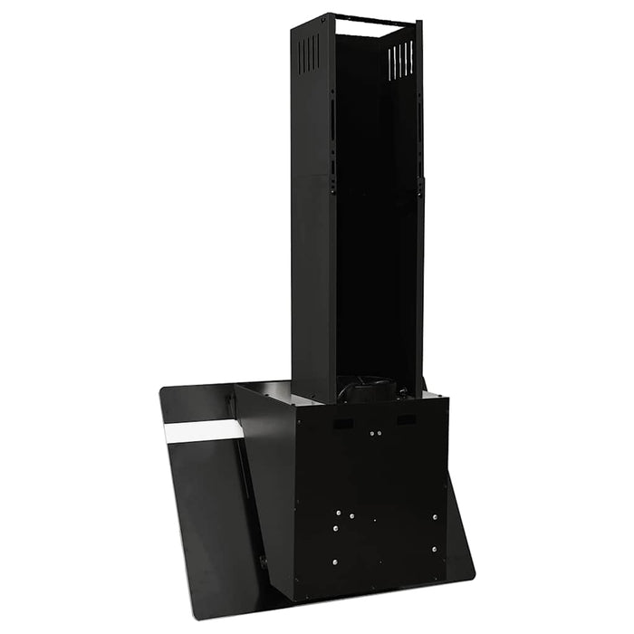 Cappa a Parete 60 cm in Acciaio e Vetro Temperato Nero 51671