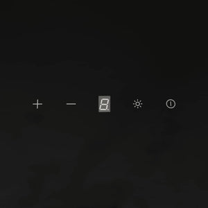 Cappa a Parete 60 cm in Acciaio e Vetro Temperato Nero cod mxl 54193