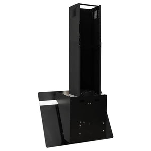 Cappa a parete Elegant 60 cm acciaio e vetro temperato nero 02_0005889