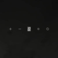 Cappa a Parete 60 cm in Acciaio e Vetro Temperato Nero 51671