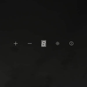 Cappa a Parete 60 cm in Acciaio e Vetro Temperato Nero 51671