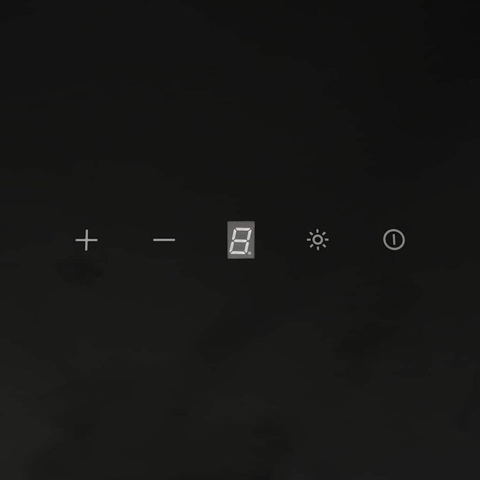 Cappa a Parete 60 cm in Acciaio e Vetro Temperato Nero 51671