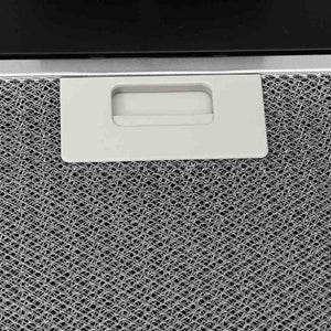 Cappa a Parete 60 cm in Acciaio e Vetro Temperato Nero cod mxl 54193