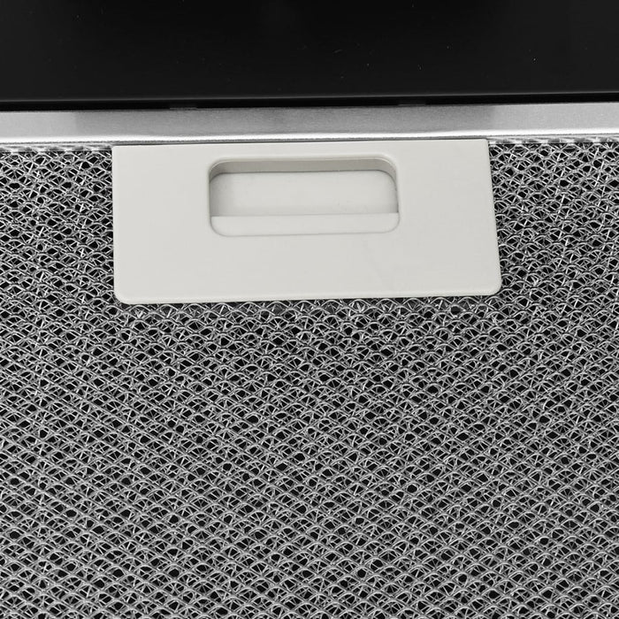 Cappa a parete Elegant 60 cm acciaio e vetro temperato nero 02_0005889