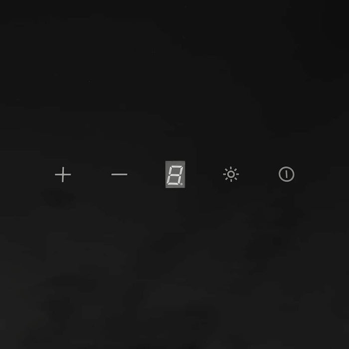 Cappa a Parete 90 cm in Acciaio e Vetro Temperato Nero 51673