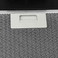 Cappa a Parete 90 cm in Acciaio e Vetro Temperato Nero 51673