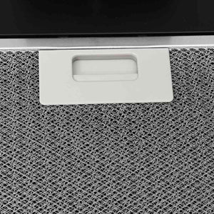 Cappa a Parete 90 cm in Acciaio e Vetro Temperato Nero 51673