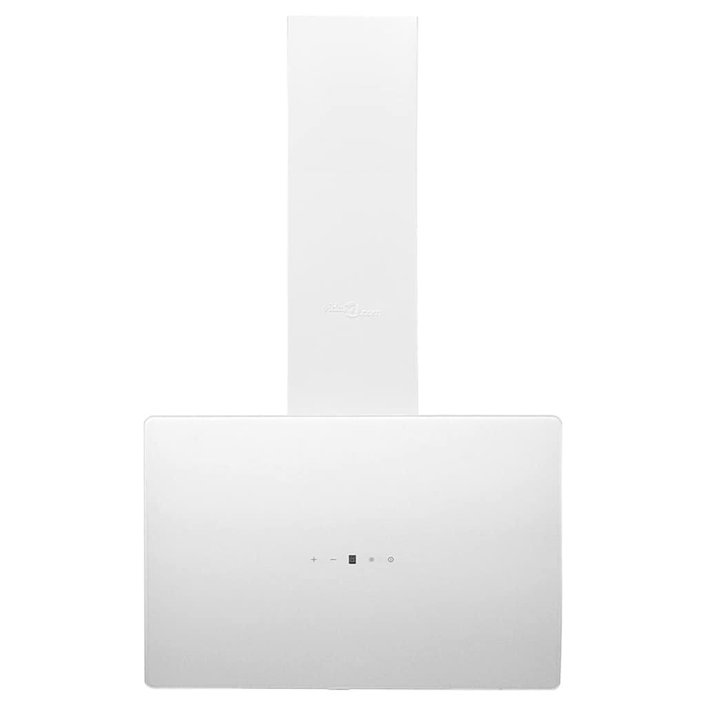 Cappa a Parete 60 cm in Acciaio e Vetro Temperato Bianco 51676