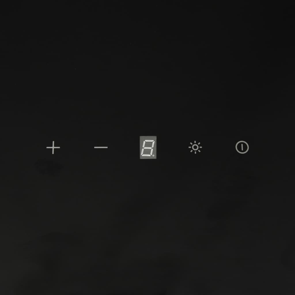 Cappa a Parete 90 cm in Acciaio e Vetro Temperato Nero 51677