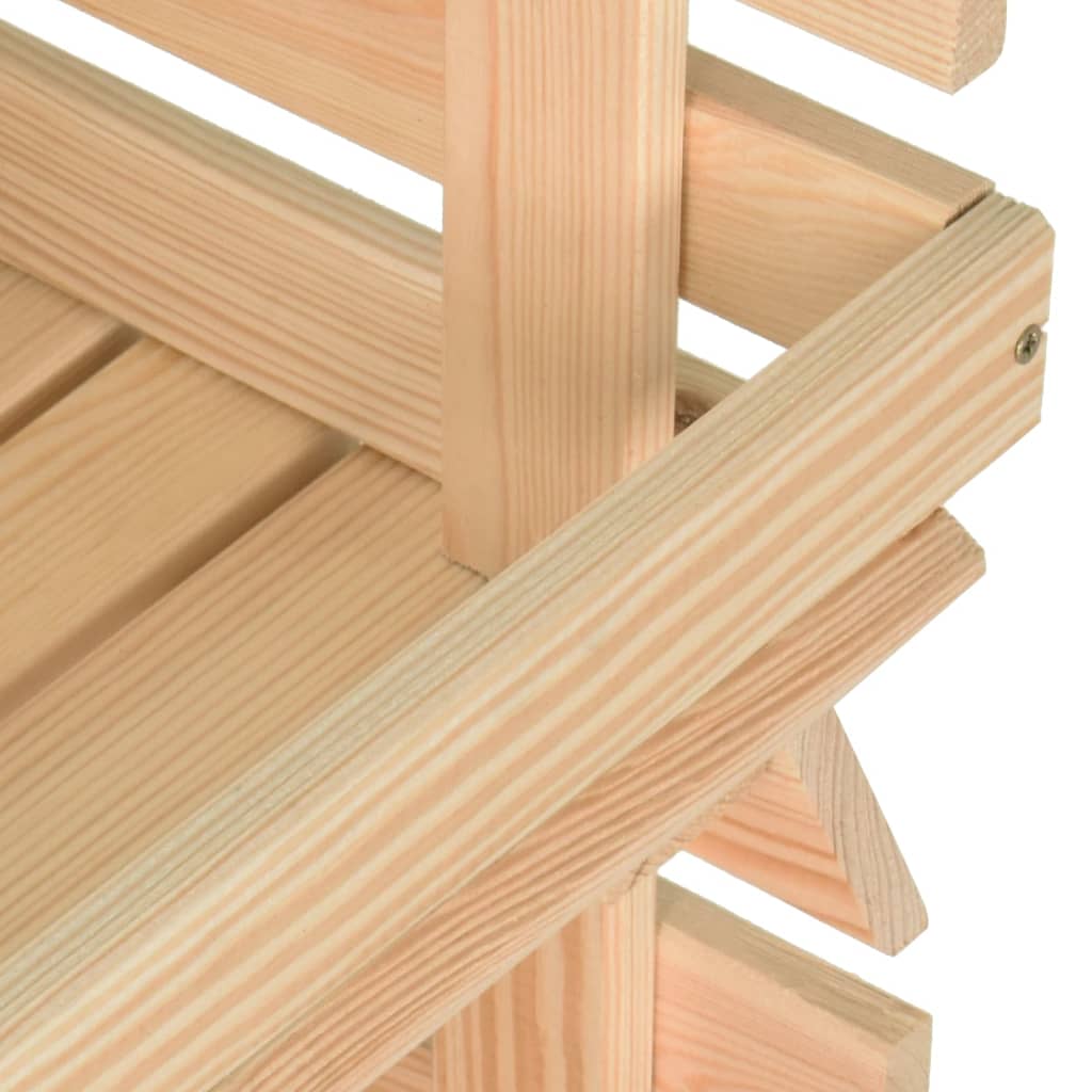 Carrello Portaverdure 77x30x80 cm in Legno Massello di Pino 327327