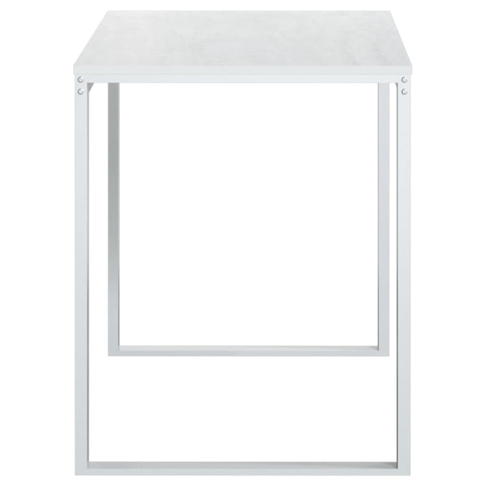 Scrivania per Computer Bianca 110x60x73 cm in Legno Multistrato 30197